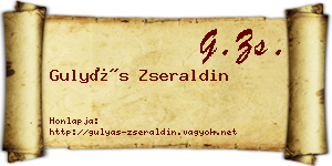 Gulyás Zseraldin névjegykártya